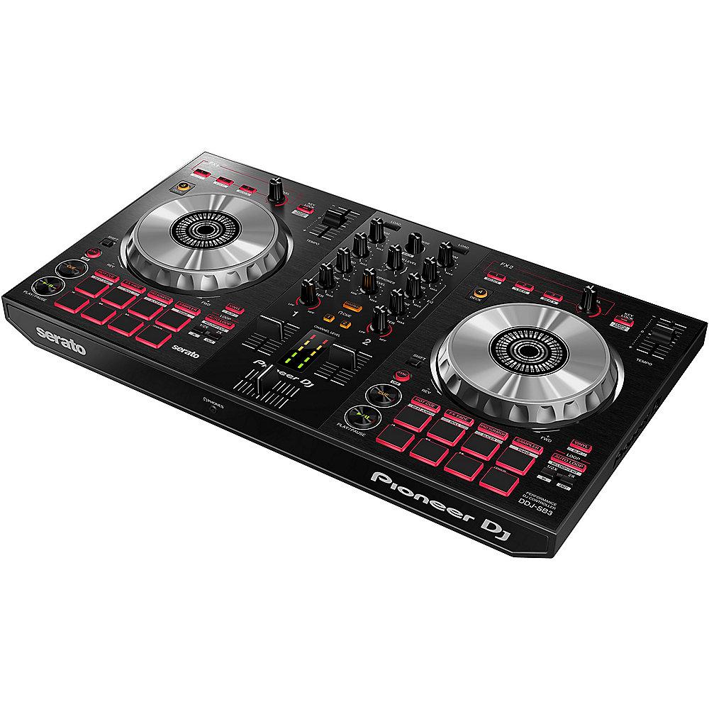 Pioneer DJ DDJ-SB3 2 Channel Controller für Serato DJ, schwarz