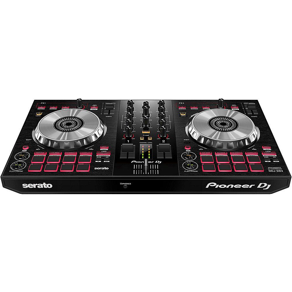 Pioneer DJ DDJ-SB3 2 Channel Controller für Serato DJ, schwarz