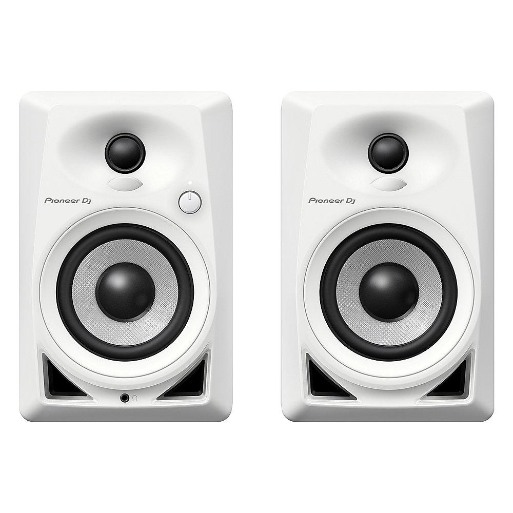 Pioneer DJ DM-40-W 2-Wege aktive Monitor-Lautsprecher weiß