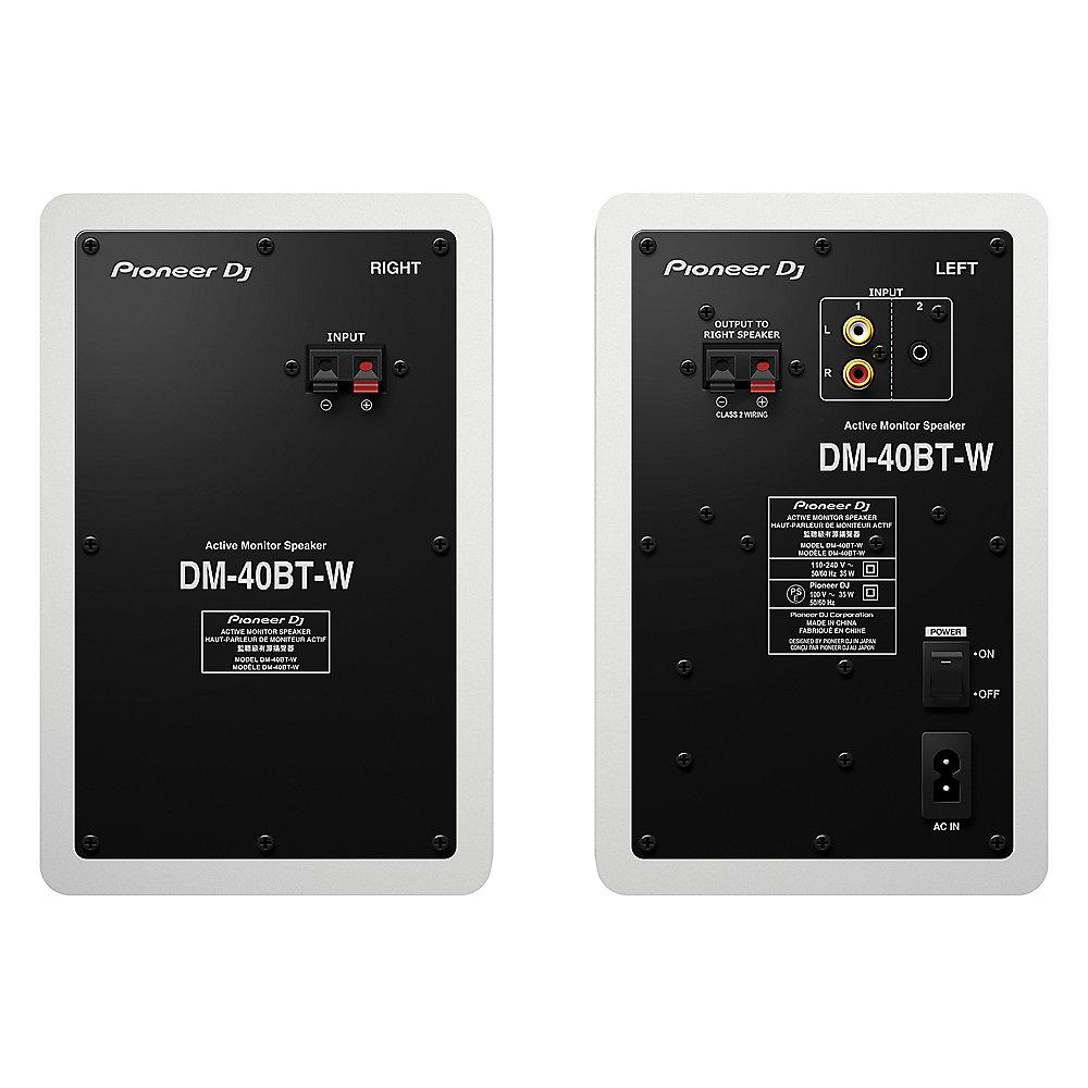 Pioneer DJ DM-40BT-W 4-Zoll BT-Dektop-Monitorlautsprecher Weiß