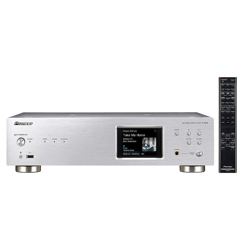 Pioneer N-70AE Pure Audio Netzwerk-Player HiRes SPDIF Multiroom silber, Pioneer, N-70AE, Pure, Audio, Netzwerk-Player, HiRes, SPDIF, Multiroom, silber