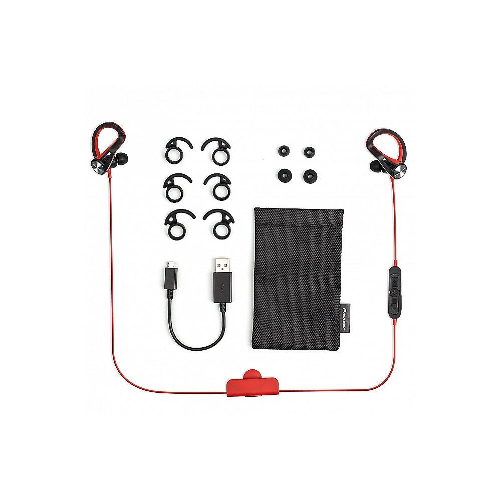 Pioneer SE-E7BT(R) In-Ear Kopfhörer Bluetooth Sport wassergeschützt, rot