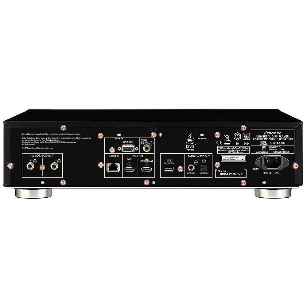 Pioneer UDP-LX500 Universal-Disc-Player 2xHDMI-Ausgang UHD schwarz, Pioneer, UDP-LX500, Universal-Disc-Player, 2xHDMI-Ausgang, UHD, schwarz