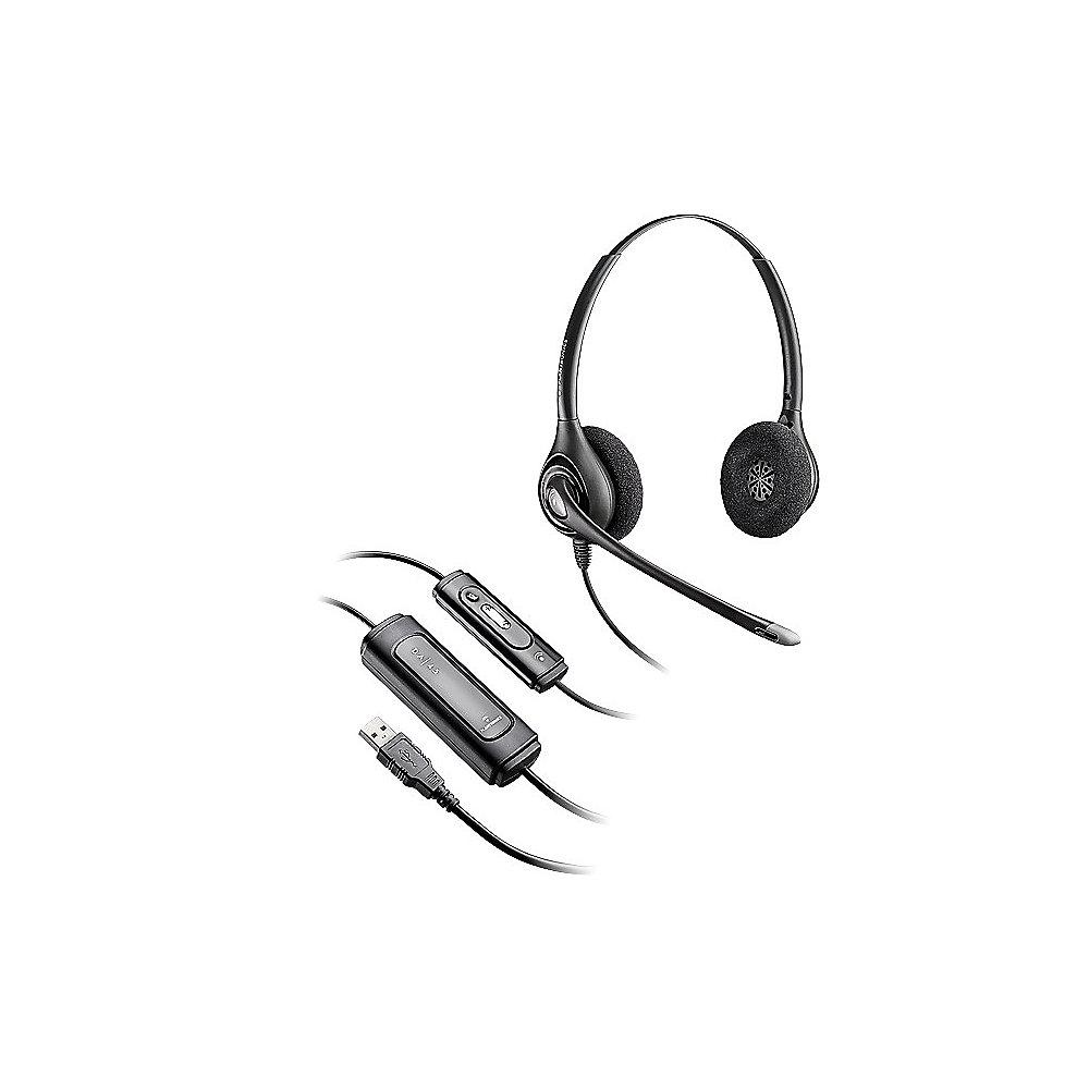 Plantronics D261N Stereo/DA-M Binaurales Kopfbügel Headset inkl. DA45 80762-42
