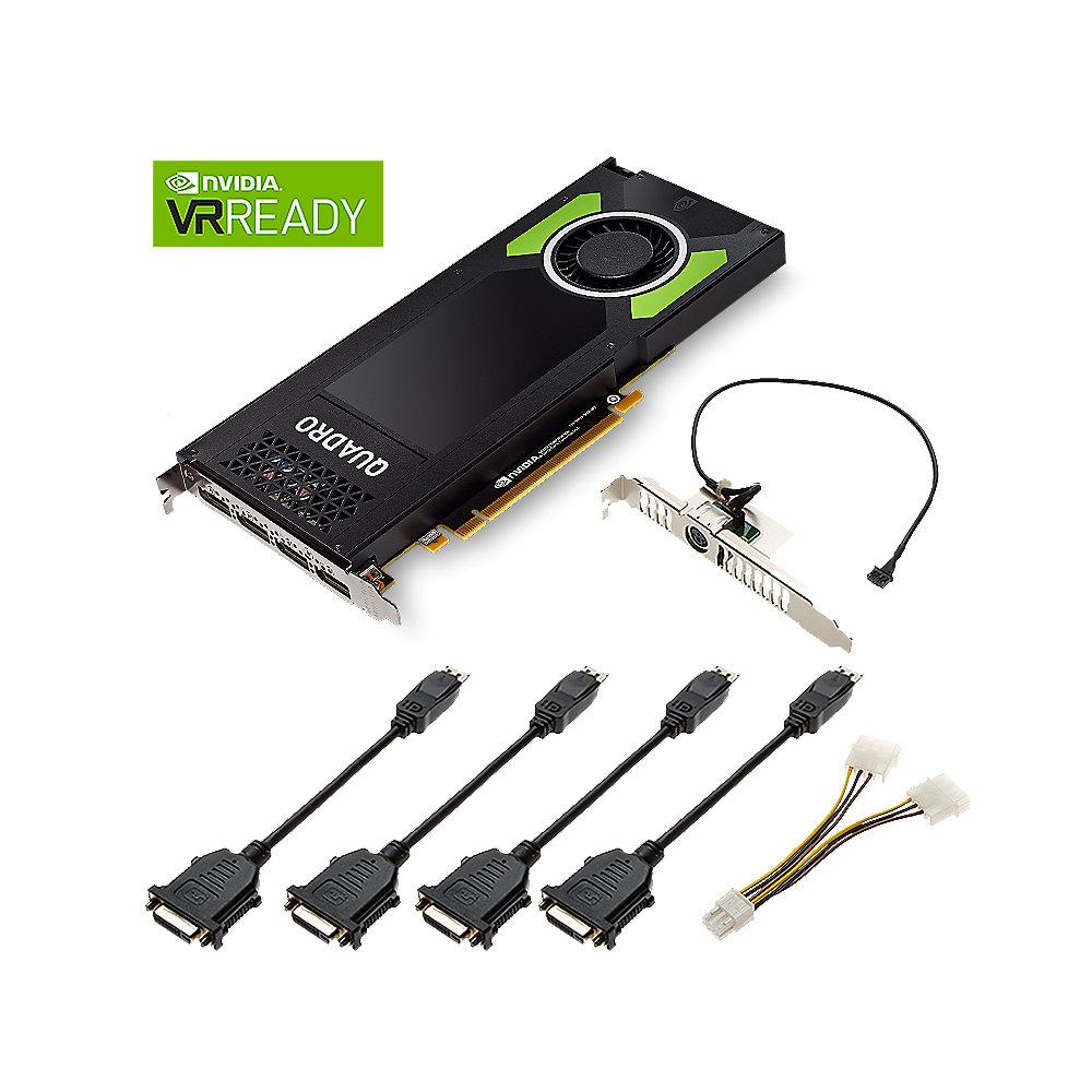 PNY NVIDIA Quadro P4000 8GB PCIe 3.0 Workstation Grafikkarte 4x DP, PNY, NVIDIA, Quadro, P4000, 8GB, PCIe, 3.0, Workstation, Grafikkarte, 4x, DP