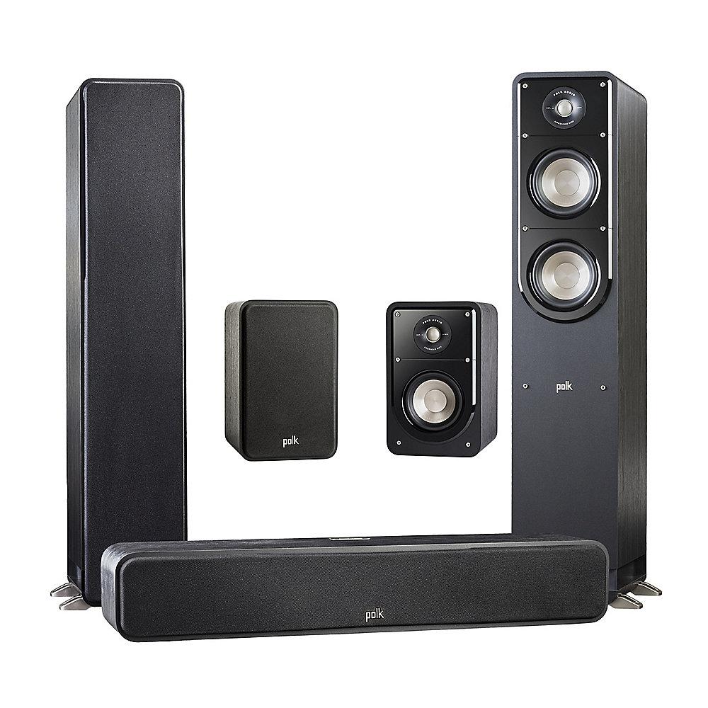 Polk Signature 5.0 Lautsprecherset aus 2x S50 2xS15 und S35C schwarz