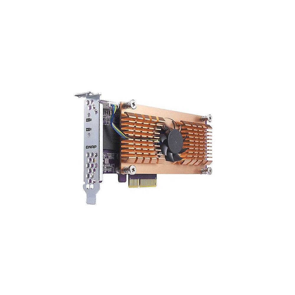 QNAP QM2 Card QM2-2P-244A Dual-M.2-22110/2280-PCIe-SSD Erweiterungskarte, QNAP, QM2, Card, QM2-2P-244A, Dual-M.2-22110/2280-PCIe-SSD, Erweiterungskarte