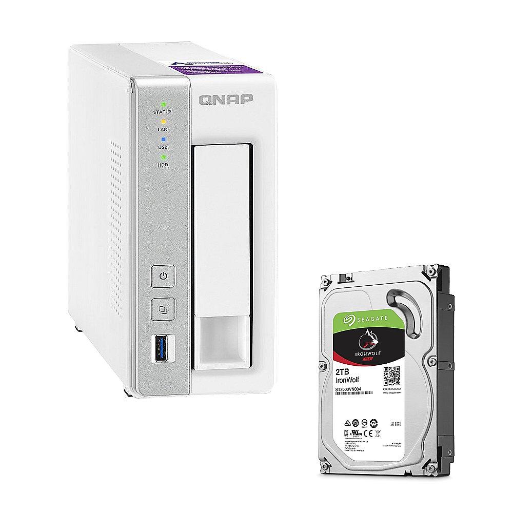 QNAP TS-131P NAS System 1-Bay 2TB inkl. 1x 2TB Seagate ST2000VN004