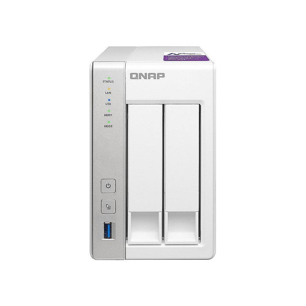 QNAP TS-231P NAS System 2-Bay 16TB inkl. 2x 8TB Toshiba HDWN180UZSVA