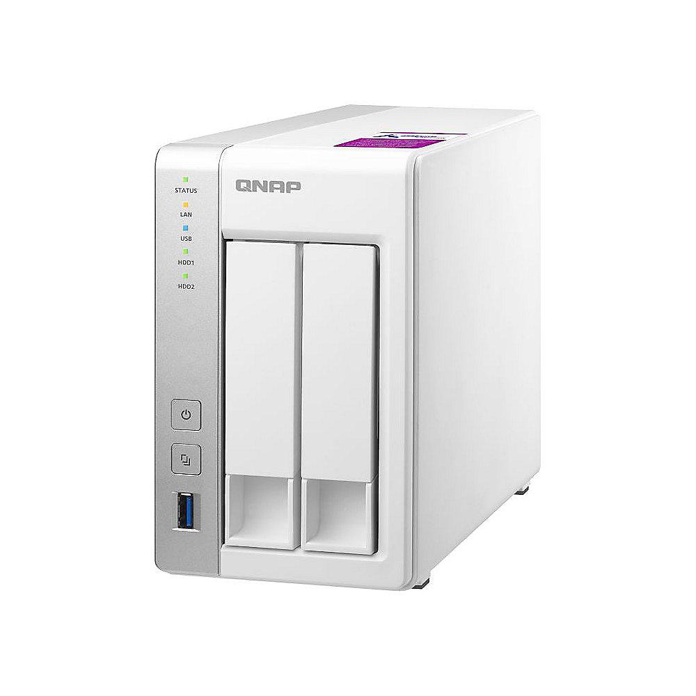 QNAP TS-231P2-1G NAS System 2-Bay 20TB inkl. 2x 10TB WD RED WD100EFAX