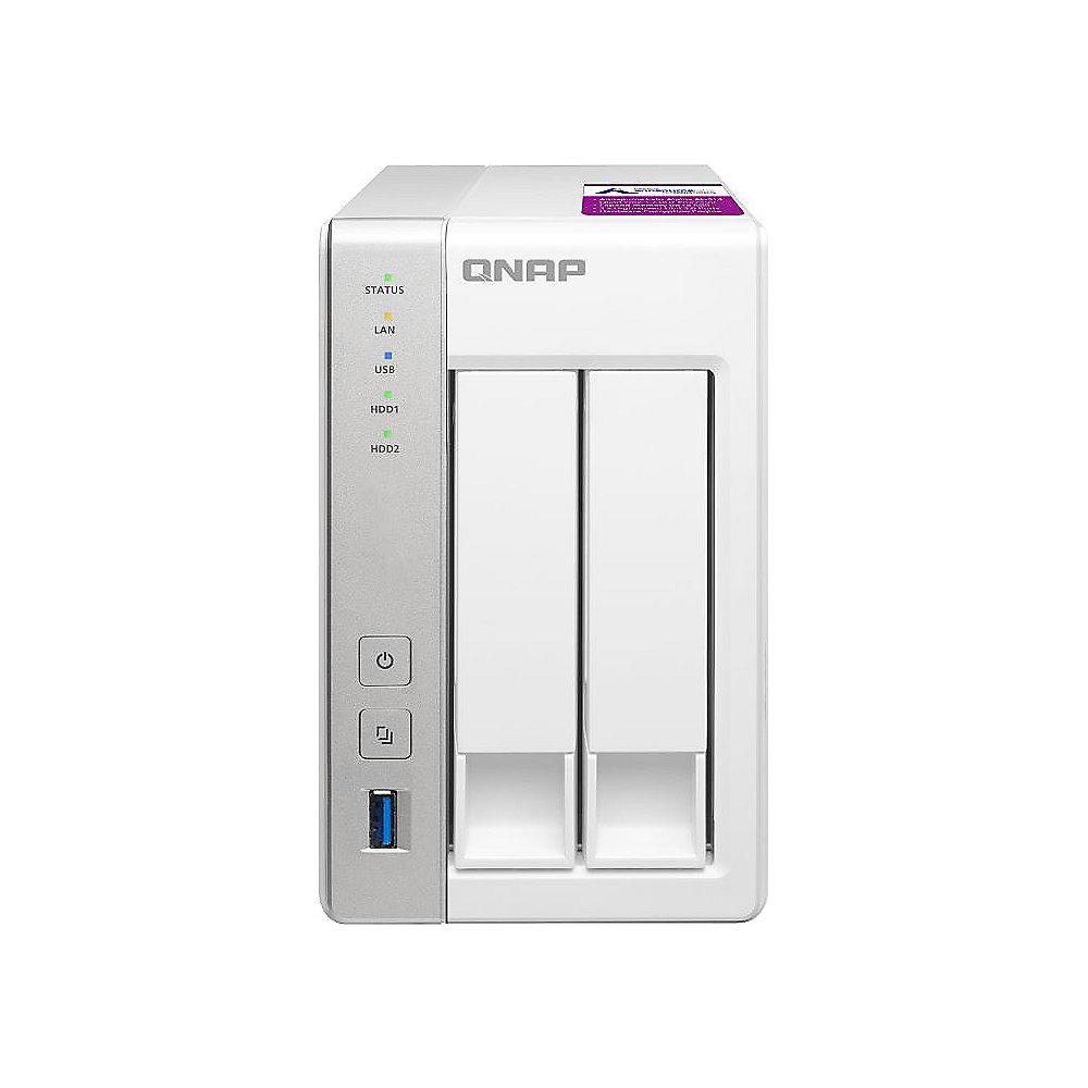 QNAP TS-231P2-1G NAS System 2-Bay 20TB inkl. 2x 10TB WD RED WD100EFAX