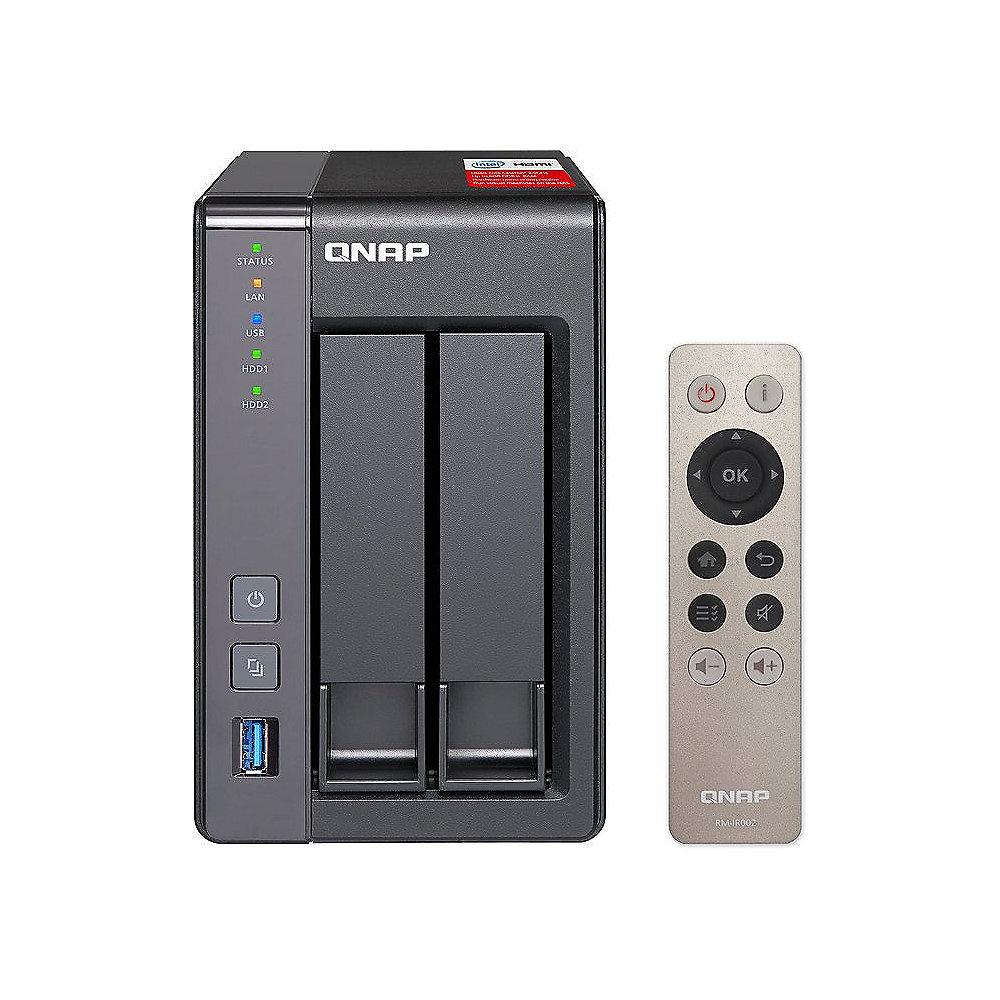 QNAP TS-251 -8G NAS System 2-Bay 12TB inkl. 2x 6TB Seagate ST6000VN0033