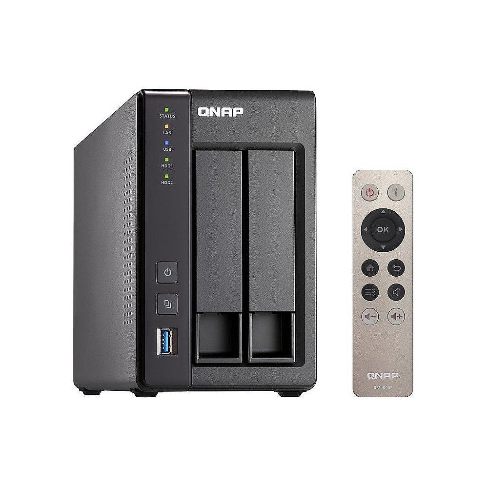 QNAP TS-251 -8G NAS System 2-Bay 2TB inkl. 2x 1TB Seagate ST1000VN002, QNAP, TS-251, -8G, NAS, System, 2-Bay, 2TB, inkl., 2x, 1TB, Seagate, ST1000VN002