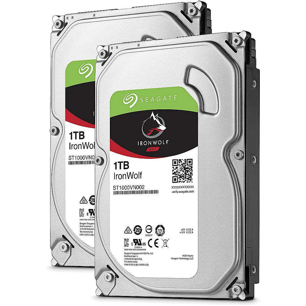 QNAP TS-251 -8G NAS System 2-Bay 2TB inkl. 2x 1TB Seagate ST1000VN002