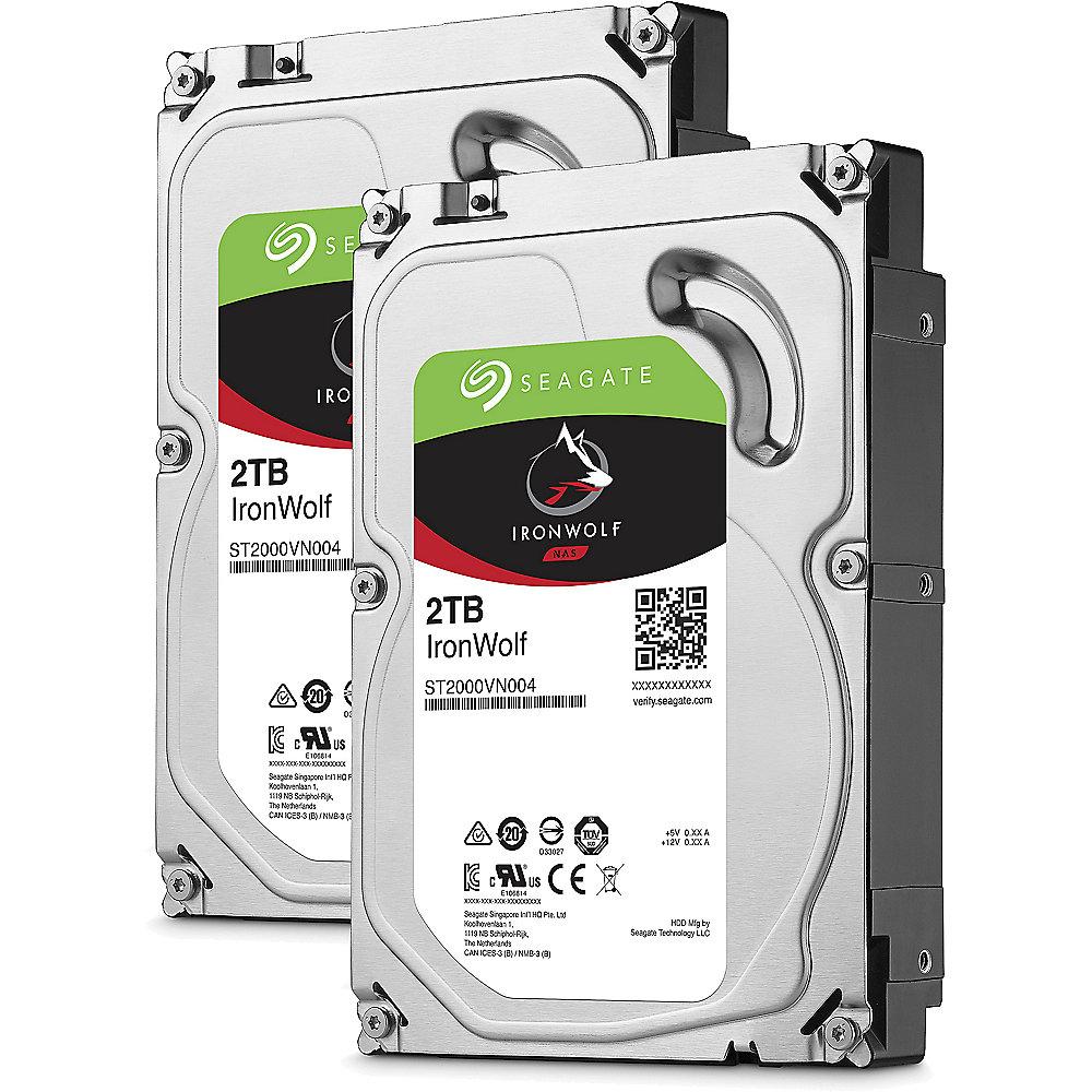 QNAP TS-251 -8G NAS System 2-Bay 4TB inkl. 2x 2TB Seagate ST2000VN004