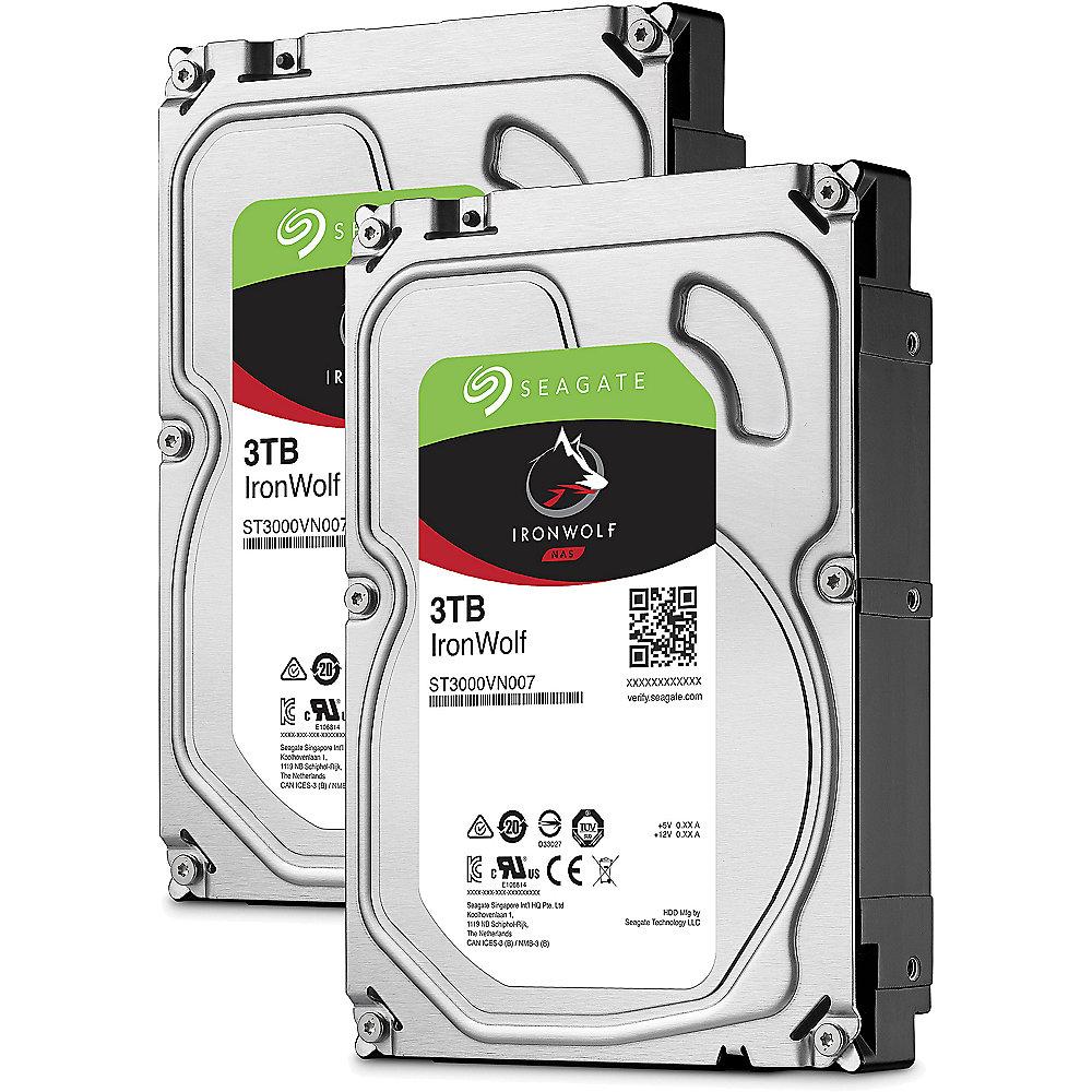 QNAP TS-251 -8G NAS System 2-Bay 6TB inkl. 2x 3TB Seagate ST3000VN007