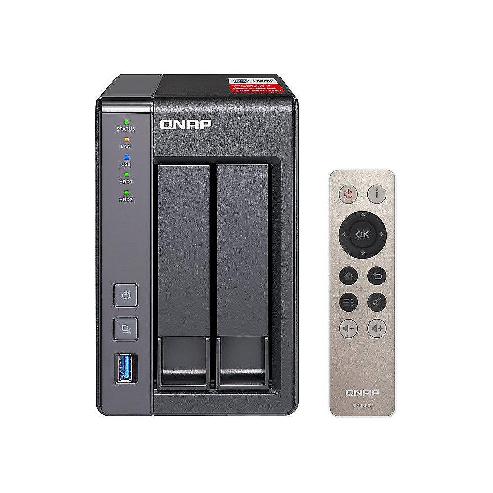 QNAP TS-251  NAS System (2GB RAM) 12TB inkl. 2x 6TB WD RED WD60EFRX, QNAP, TS-251, NAS, System, 2GB, RAM, 12TB, inkl., 2x, 6TB, WD, RED, WD60EFRX