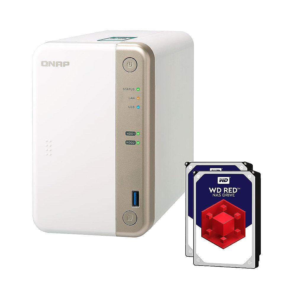 QNAP TS-251B-4G NAS System 2-Bay 20TB inkl. 2x 10TB WD RED WD100EFAX