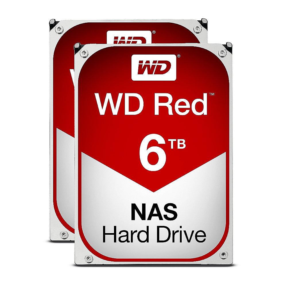 QNAP TS-253B-4G NAS System 2-Bay 12TB inkl. 2x 6TB WD RED WD60EFRX