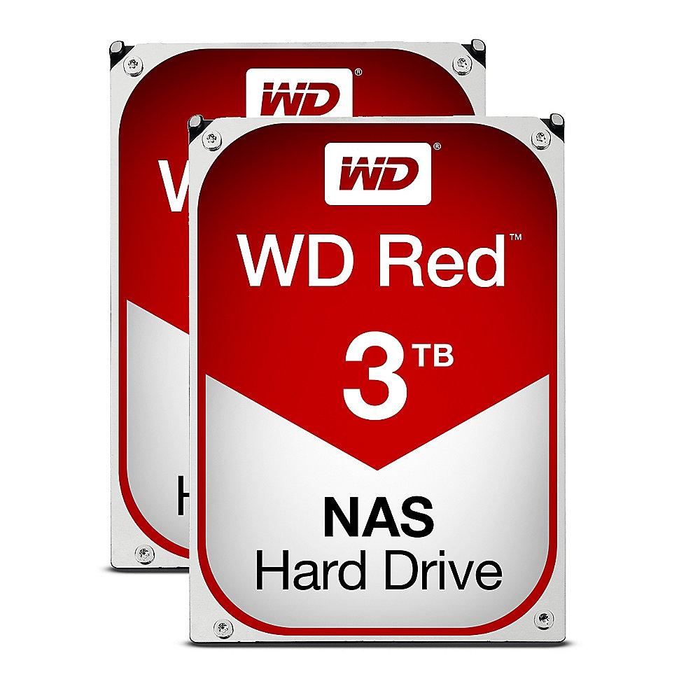 QNAP TS-253B-8G NAS System 2-Bay 6TB inkl. 2x 3TB WD RED WD30EFRX