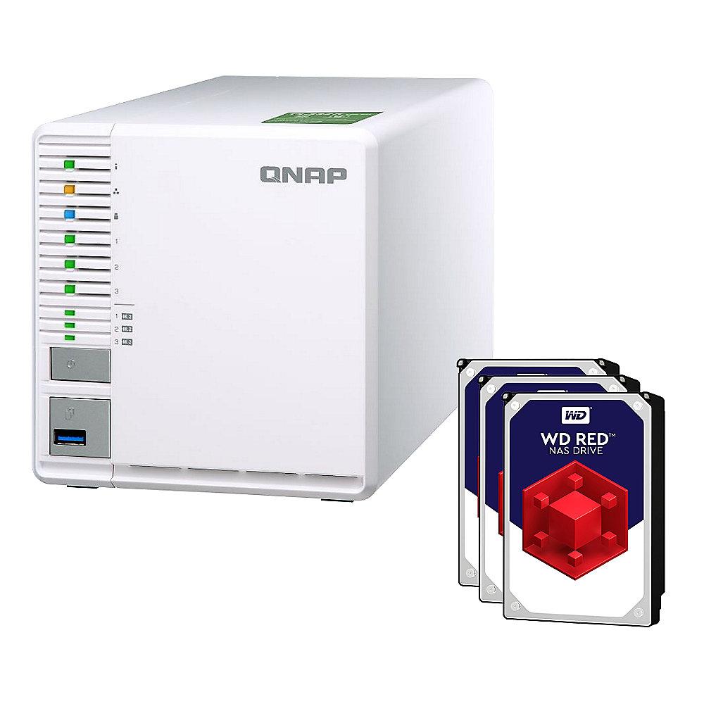 QNAP TS-332X-4G NAS System 3-Bay 9TB inkl. 3x 3TB WD RED WD30EFRX, QNAP, TS-332X-4G, NAS, System, 3-Bay, 9TB, inkl., 3x, 3TB, WD, RED, WD30EFRX