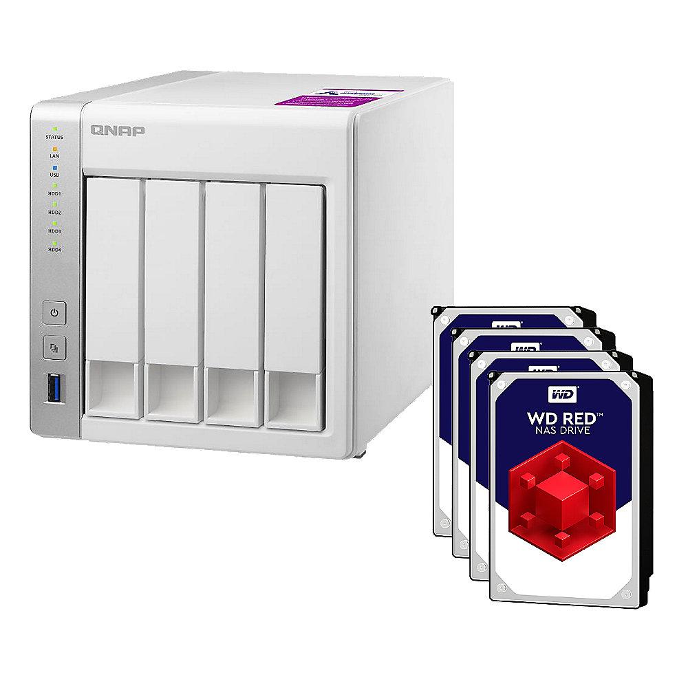 QNAP TS-431P2-1G NAS System 4-Bay 12TB inkl. 4x 3TB WD RED WD30EFRX