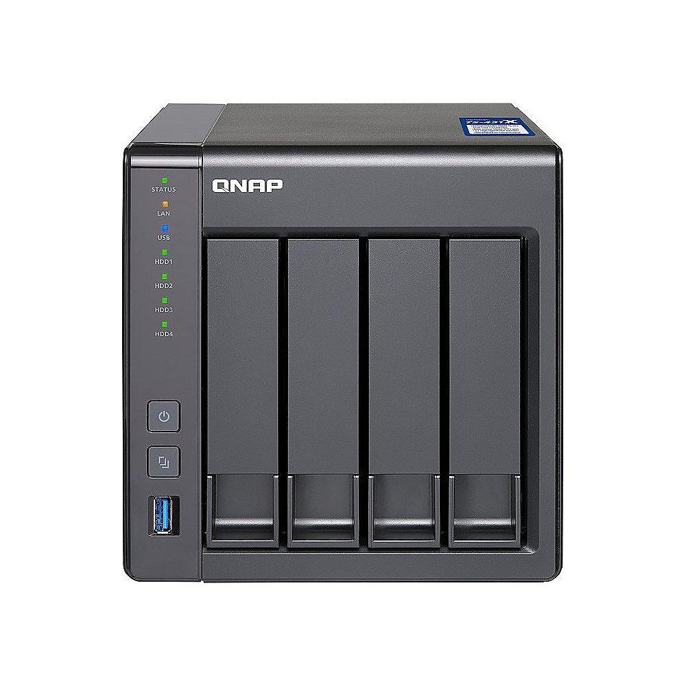QNAP TS-431X-8G NAS System 4-Bay 24TB inkl. 4x 6TB WD RED WD60EFRX, QNAP, TS-431X-8G, NAS, System, 4-Bay, 24TB, inkl., 4x, 6TB, WD, RED, WD60EFRX