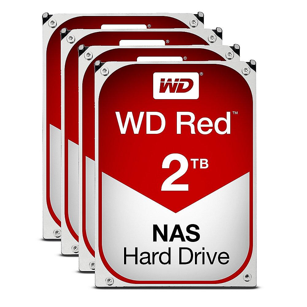 QNAP TS-453B-4G NAS System 4-Bay 8TB inkl. 4x 2TB WD RED WD20EFRX