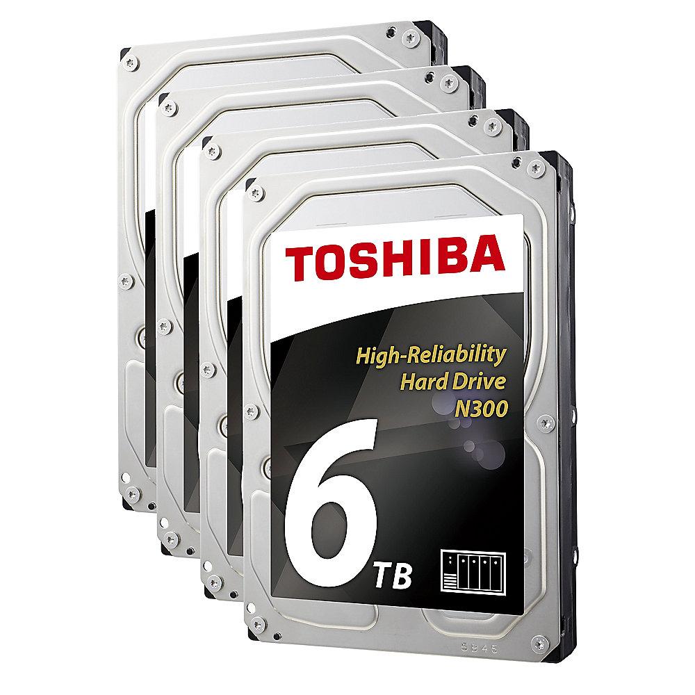QNAP TS-453B-8G NAS System 4-Bay 24TB inkl. 4x 6TB Toshiba HDWN160UZSVA