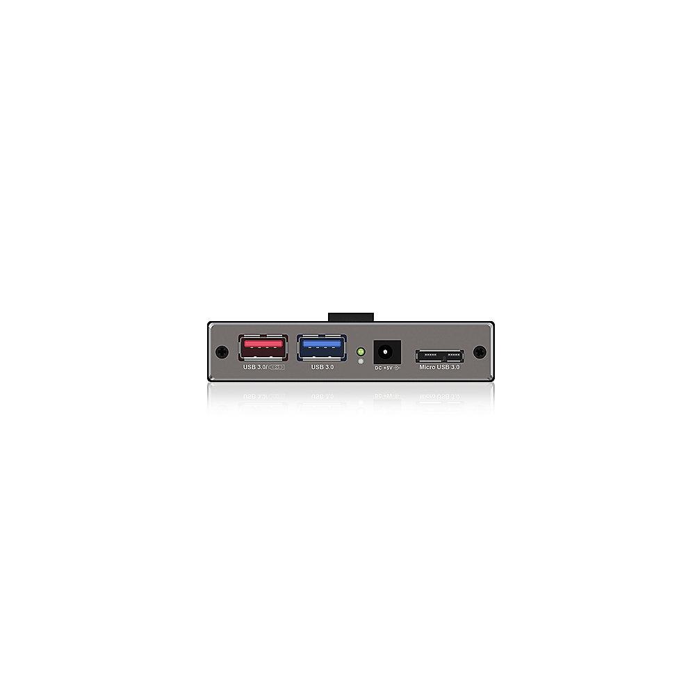 RaidSonic Icy Box IB-AC617 7 Port USB 3.0 Hub inkl. 2x USB Ladeports
