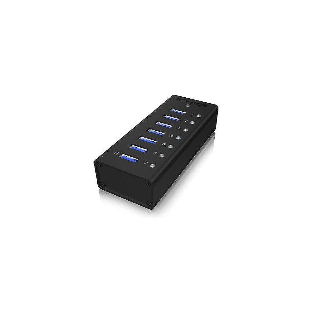 RaidSonic Icy Box IB-AC618 7 Port USB 3.0 Hub inkl. 1x USB Ladeport, RaidSonic, Icy, Box, IB-AC618, 7, Port, USB, 3.0, Hub, inkl., 1x, USB, Ladeport