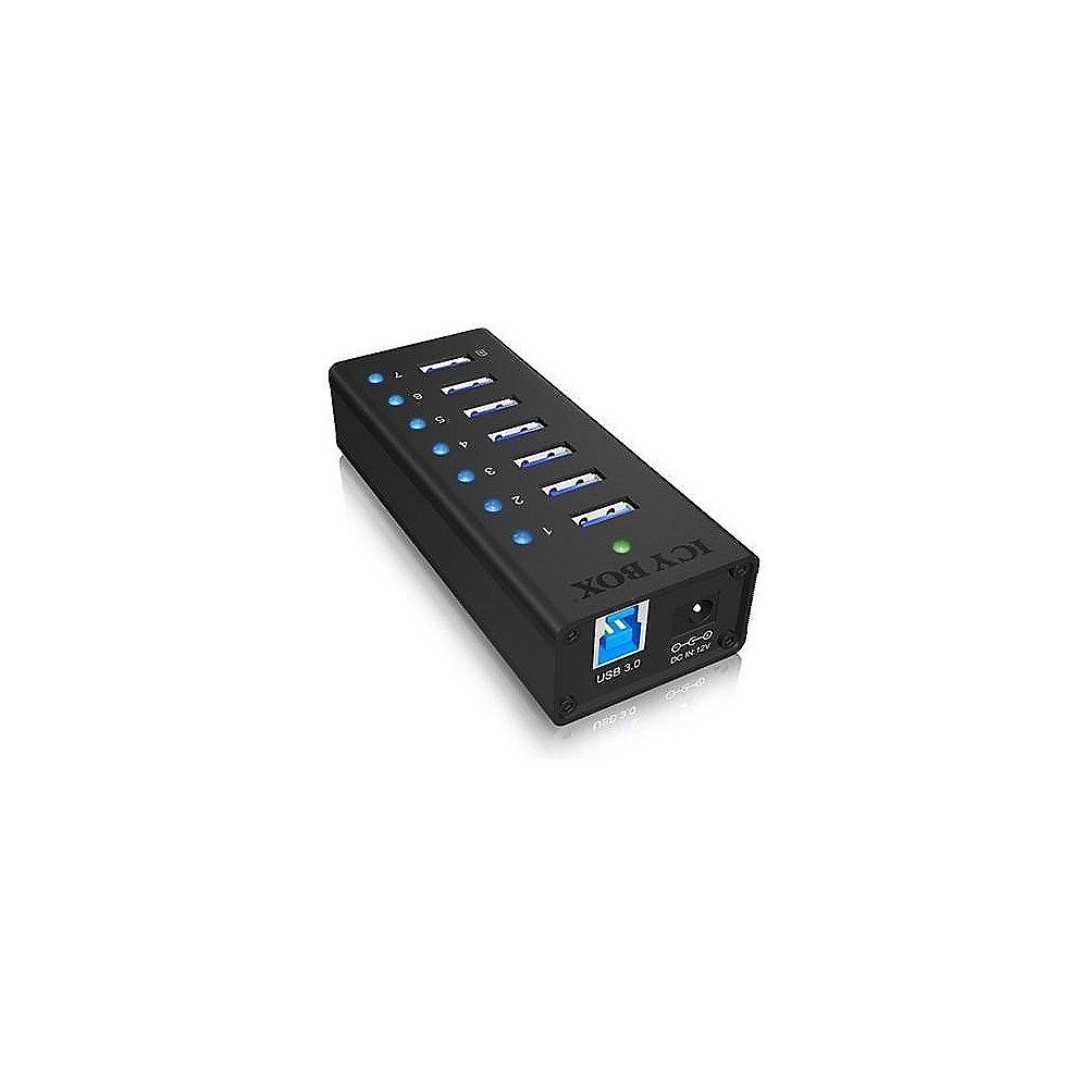 RaidSonic Icy Box IB-AC618 7 Port USB 3.0 Hub inkl. 1x USB Ladeport, RaidSonic, Icy, Box, IB-AC618, 7, Port, USB, 3.0, Hub, inkl., 1x, USB, Ladeport