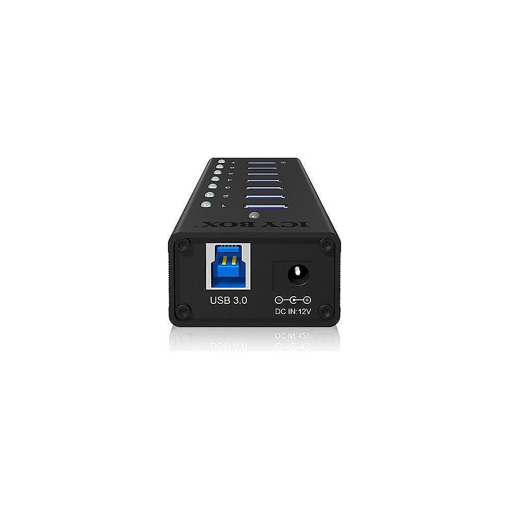 RaidSonic Icy Box IB-AC618 7 Port USB 3.0 Hub inkl. 1x USB Ladeport