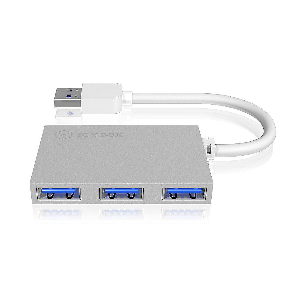 RaidSonic Icy Box IB-HUB1402 4-Port USB 3.0 Hub weiß, RaidSonic, Icy, Box, IB-HUB1402, 4-Port, USB, 3.0, Hub, weiß