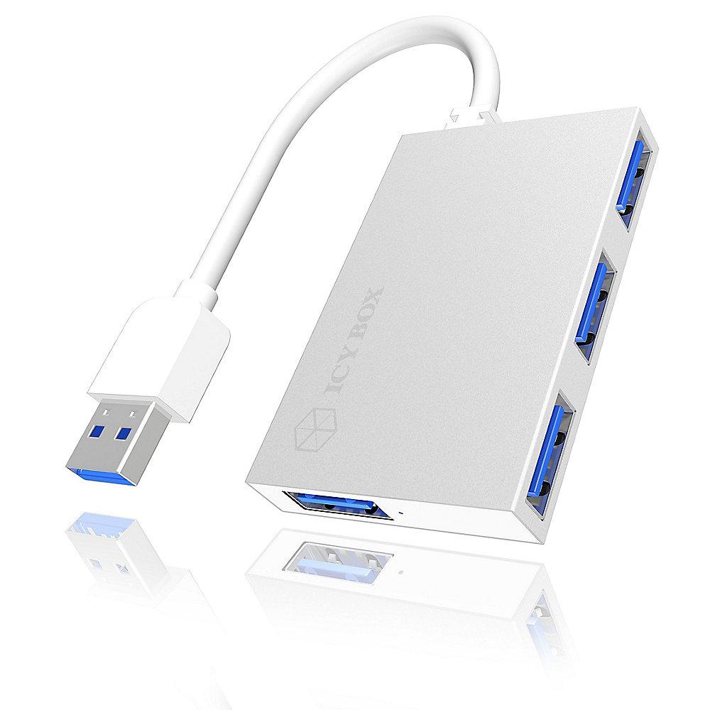 RaidSonic Icy Box IB-HUB1402 4-Port USB 3.0 Hub weiß, RaidSonic, Icy, Box, IB-HUB1402, 4-Port, USB, 3.0, Hub, weiß