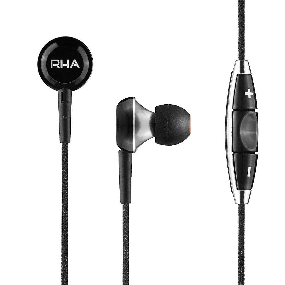 RHA MA450i In-Ear-Kopfhörer mit Fernbedienung und Mikrofon iOS - Schwarz