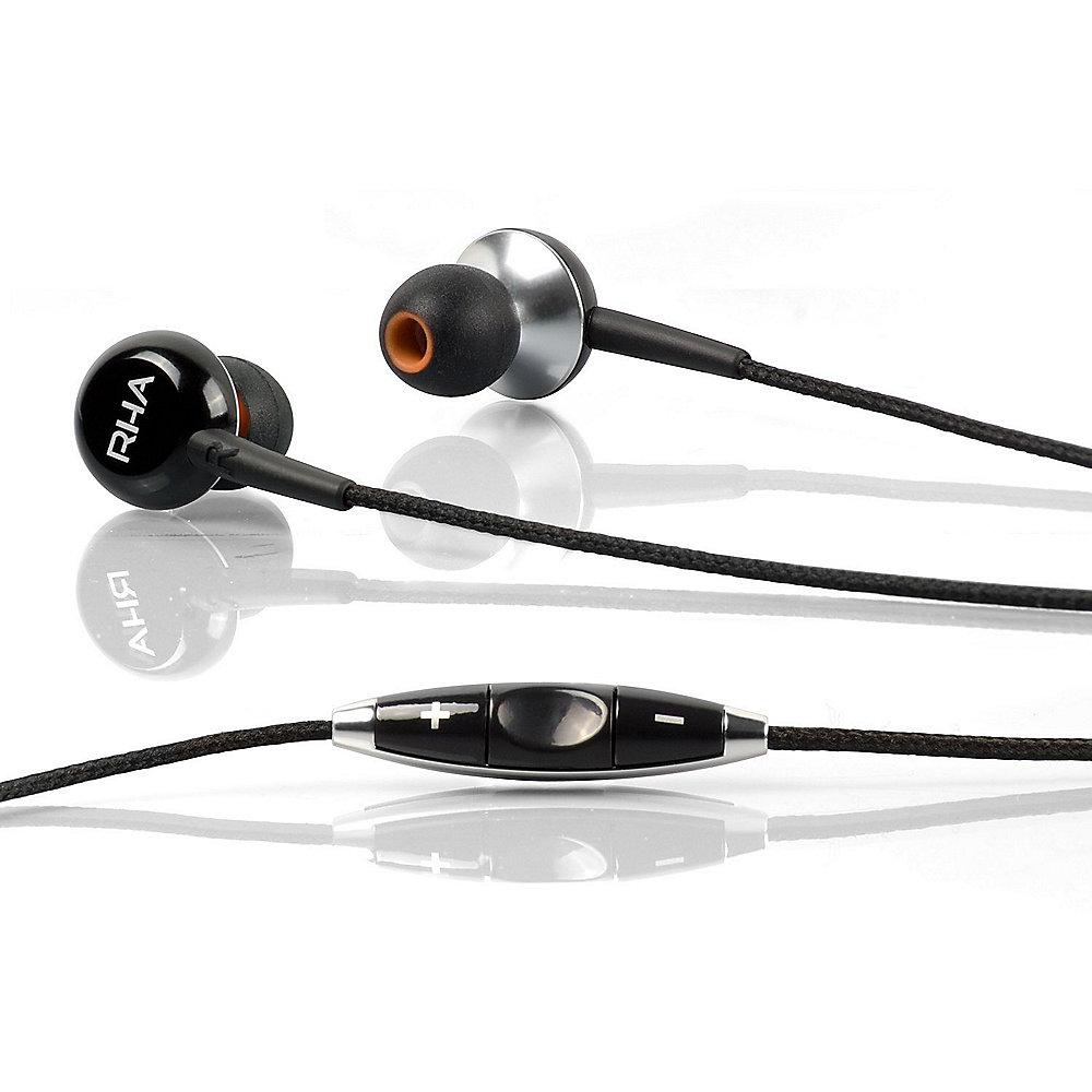 RHA MA450i In-Ear-Kopfhörer mit Fernbedienung und Mikrofon iOS - Schwarz