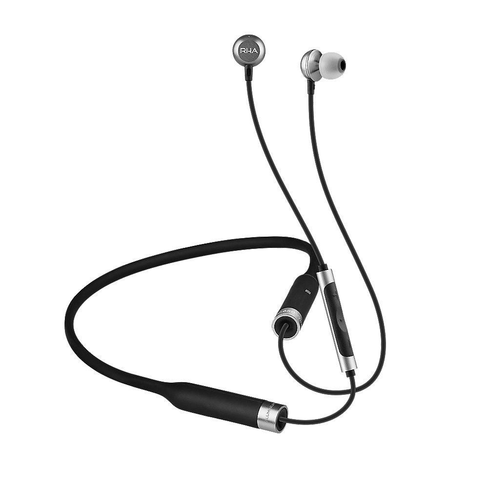 RHA MA650 Wireless Bluetooth In-Ear-Kopfhörer Schwarz/Silber aptx, RHA, MA650, Wireless, Bluetooth, In-Ear-Kopfhörer, Schwarz/Silber, aptx