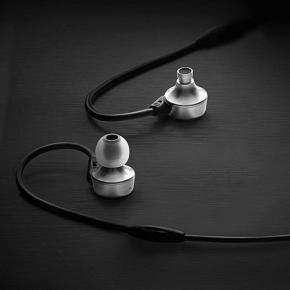 RHA MA750i In-Ear-Kopfhörer mit Fernbedienung Mikrofon Hi-Res - Schwarz/Silber, RHA, MA750i, In-Ear-Kopfhörer, Fernbedienung, Mikrofon, Hi-Res, Schwarz/Silber