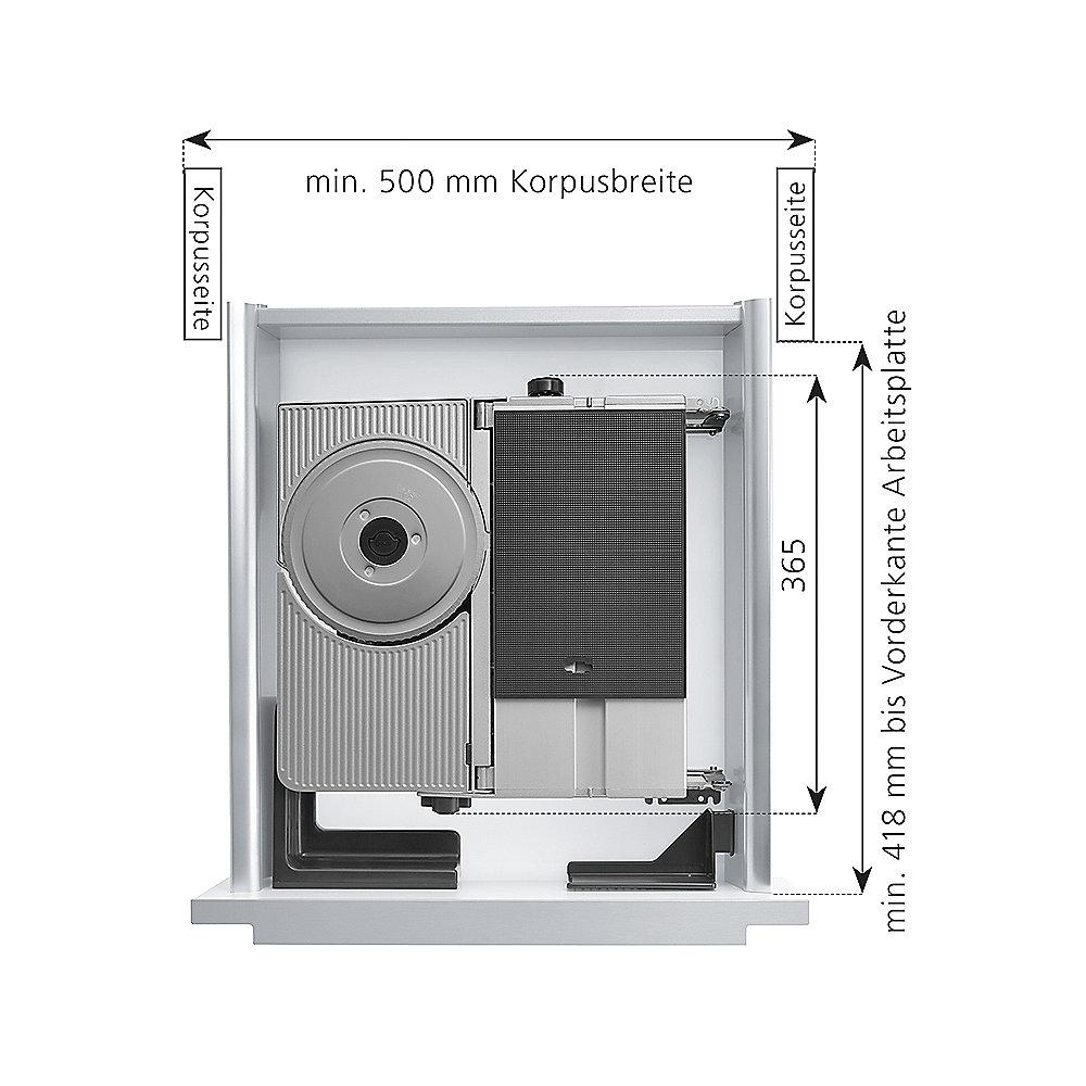 ritter AES 72 SR-H Einbau-Allesschneider silber f. 50cm Schublade
