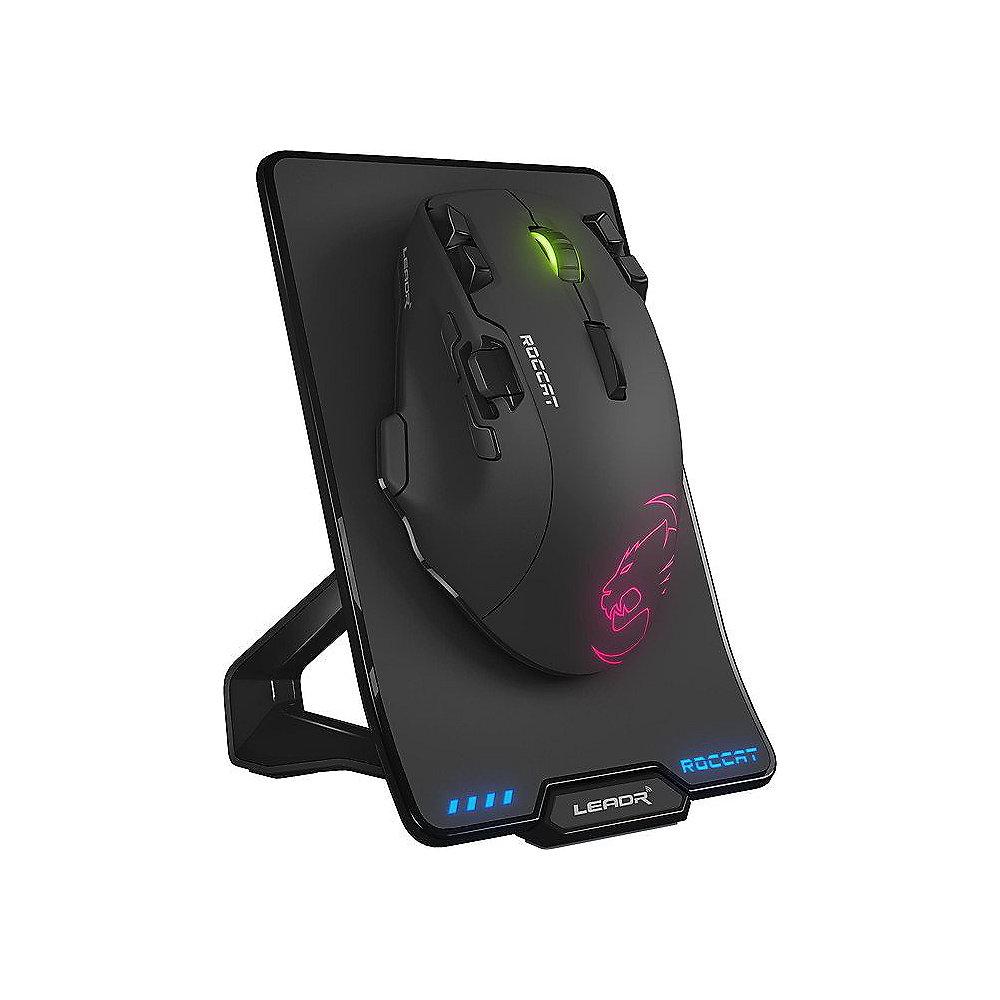 ROCCAT Leadr Wireless Gaming Maus Multi-Button RGB schwarz ROC-11-852, ROCCAT, Leadr, Wireless, Gaming, Maus, Multi-Button, RGB, schwarz, ROC-11-852