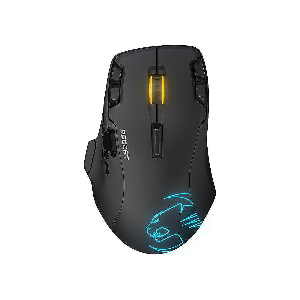 ROCCAT Leadr Wireless Gaming Maus Multi-Button RGB schwarz ROC-11-852, ROCCAT, Leadr, Wireless, Gaming, Maus, Multi-Button, RGB, schwarz, ROC-11-852