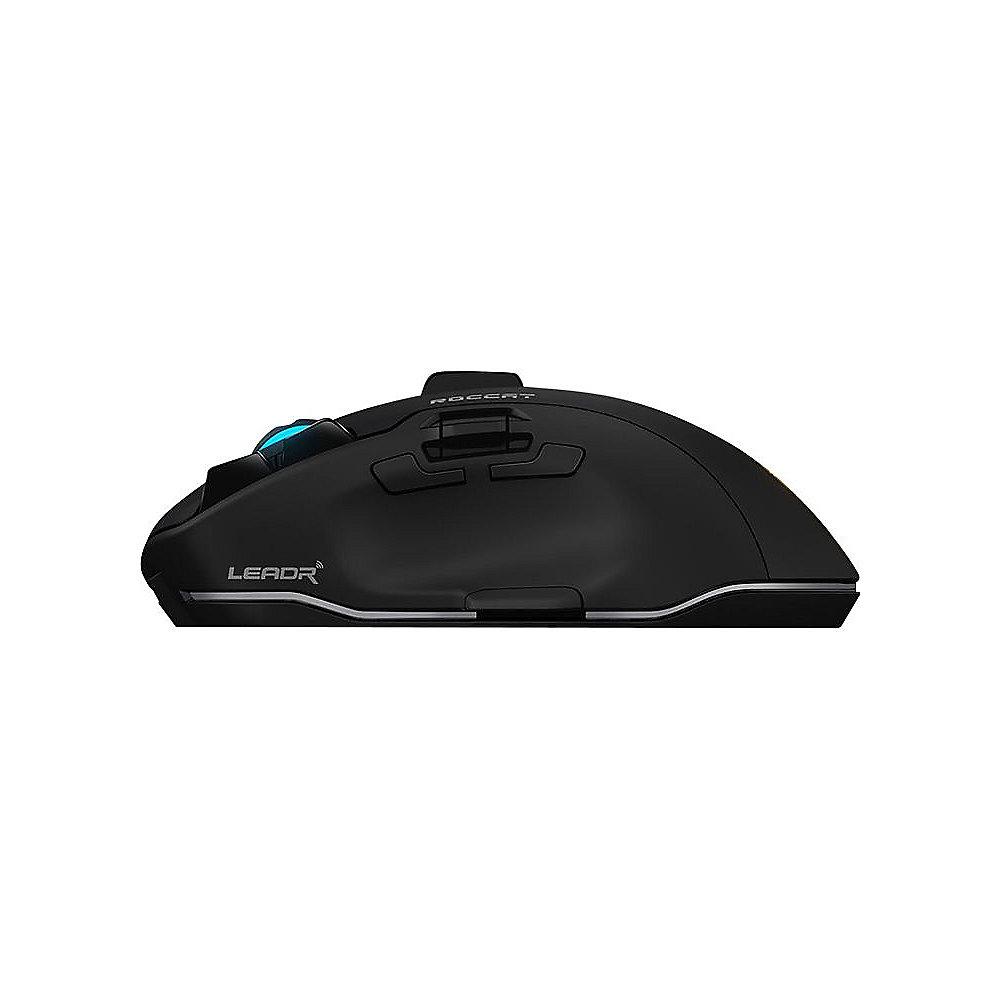 ROCCAT Leadr Wireless Gaming Maus Multi-Button RGB schwarz ROC-11-852, ROCCAT, Leadr, Wireless, Gaming, Maus, Multi-Button, RGB, schwarz, ROC-11-852