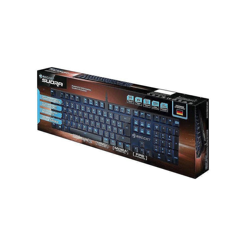 ROCCAT Suora Gaming Tastatur DE rahmenlos mechanisch schwarz ROC-12-200, ROCCAT, Suora, Gaming, Tastatur, DE, rahmenlos, mechanisch, schwarz, ROC-12-200