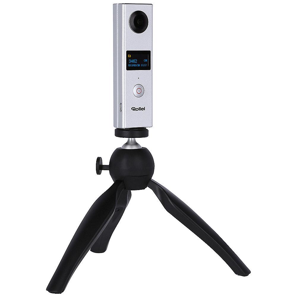 Rollei 360 Grad VR-Kamera mit Stativ und Tasche, Rollei, 360, Grad, VR-Kamera, Stativ, Tasche