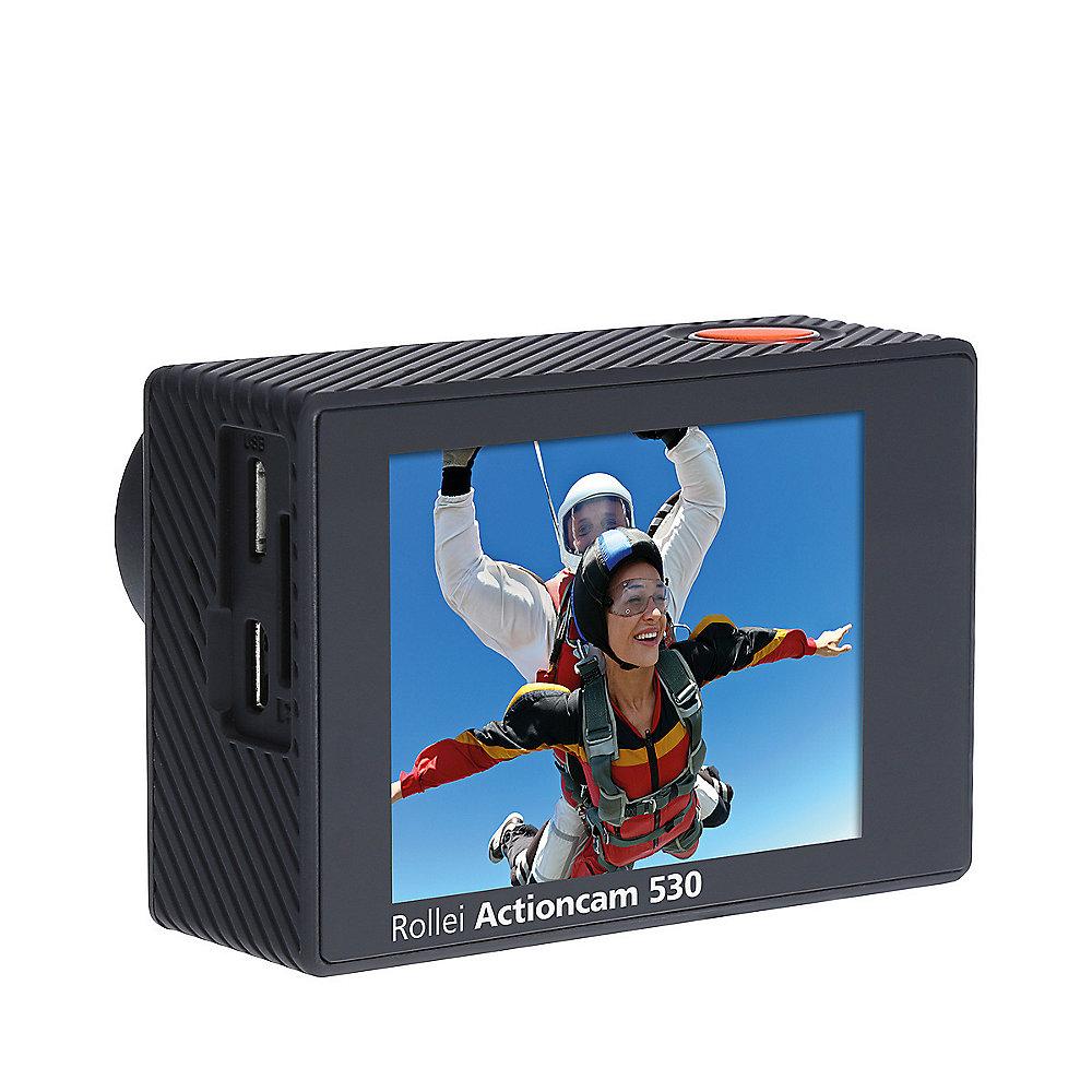 Rollei ActionCam 530 4k Ultra HD Video mit Unterwasserschutz WLAN schwarz, Rollei, ActionCam, 530, 4k, Ultra, HD, Video, Unterwasserschutz, WLAN, schwarz