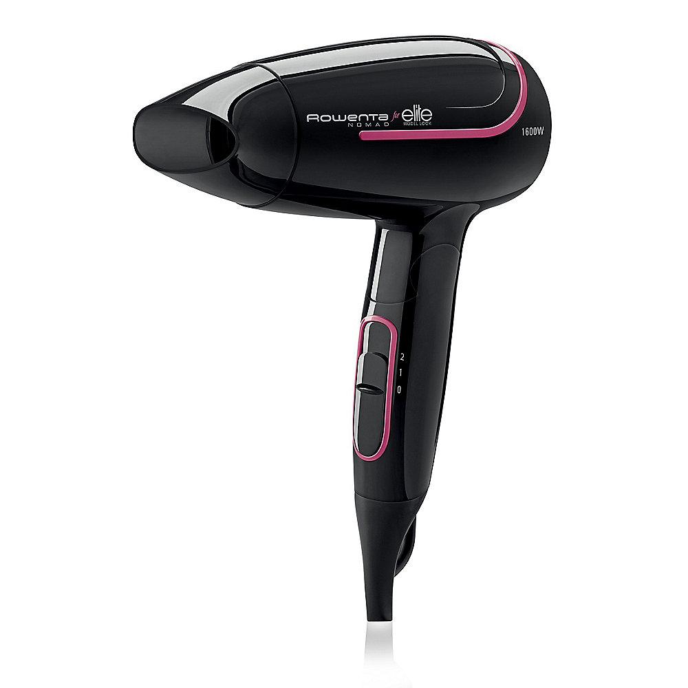 Rowenta CV3312 Nomad Elite Reisehaartrockner schwarz/pink