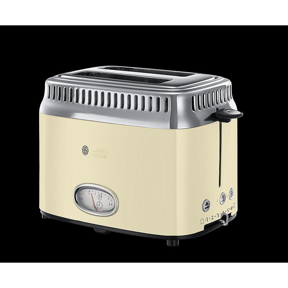 Russell Hobbs 21682-56 Retro Vintage Cream Toaster, Russell, Hobbs, 21682-56, Retro, Vintage, Cream, Toaster