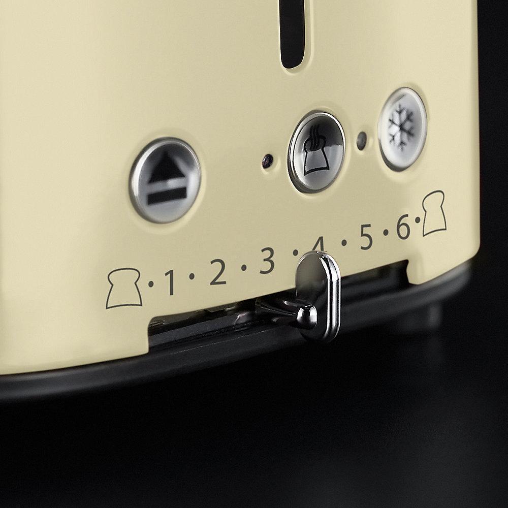 Russell Hobbs 21682-56 Retro Vintage Cream Toaster, Russell, Hobbs, 21682-56, Retro, Vintage, Cream, Toaster