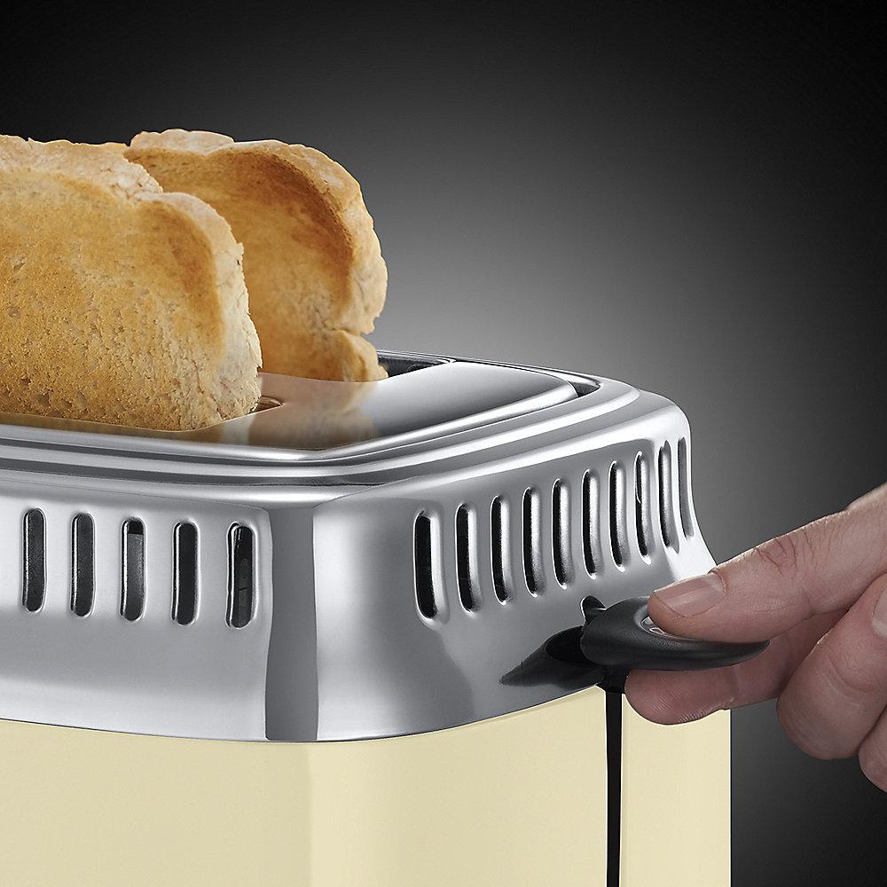 Russell Hobbs 21682-56 Retro Vintage Cream Toaster, Russell, Hobbs, 21682-56, Retro, Vintage, Cream, Toaster